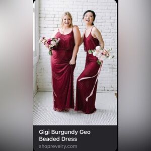 Revelry beaded bridesmaid dress